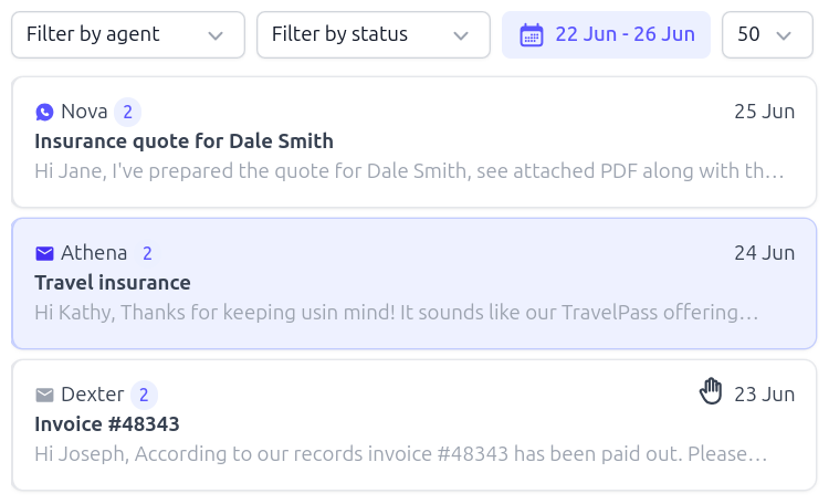 Agent Conversations Dashboard